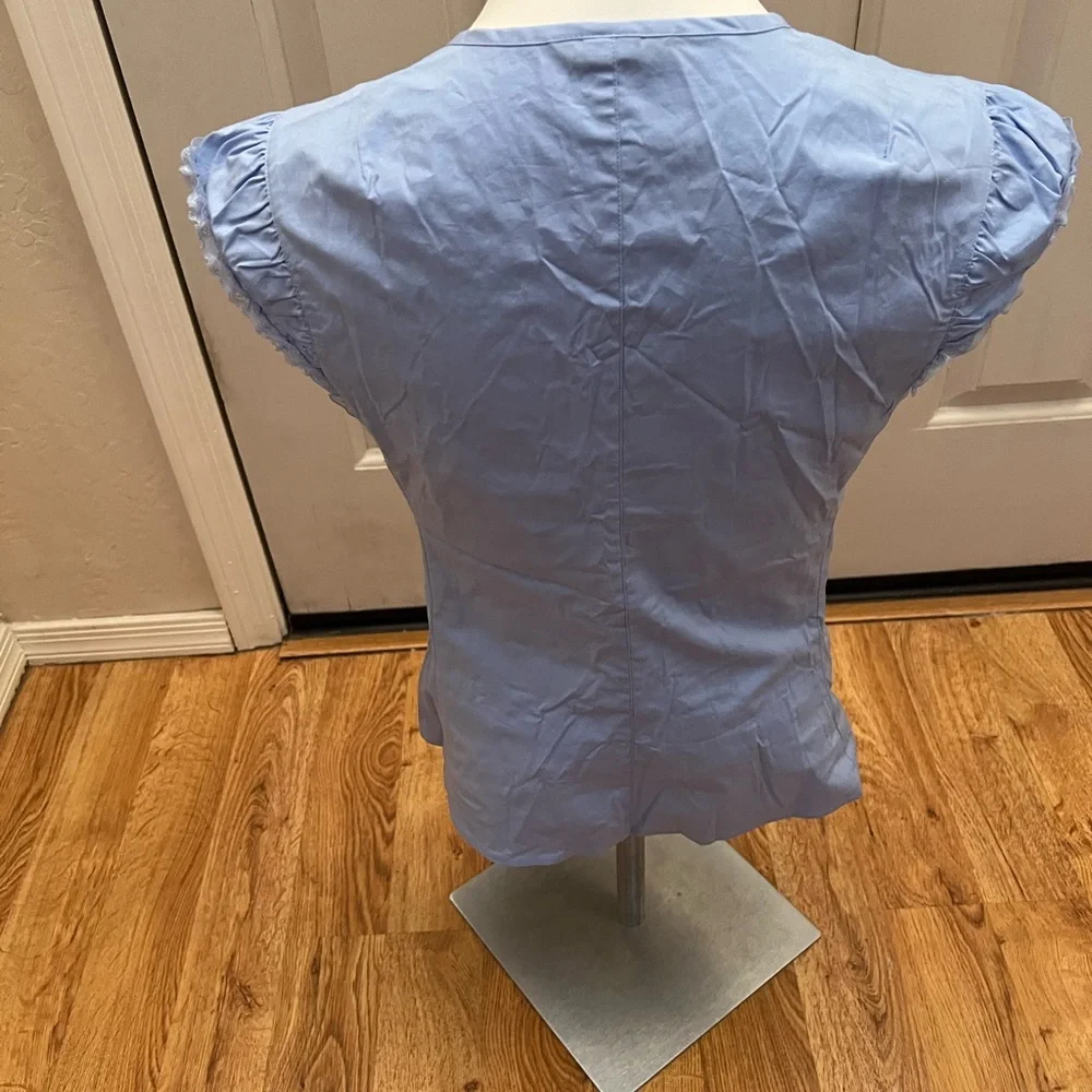 Moda International Sleeveless Sky Blue Top - Picture 4 of 10